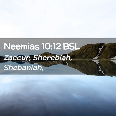 Picture 02 - Neemias 10:12 BSL - Zaccur, Sherebiah, - Bible Verse Picture