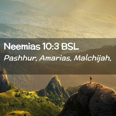Picture 02 - Neemias 10:3 BSL - Pashhur, Amarias, - Bible Verse Picture