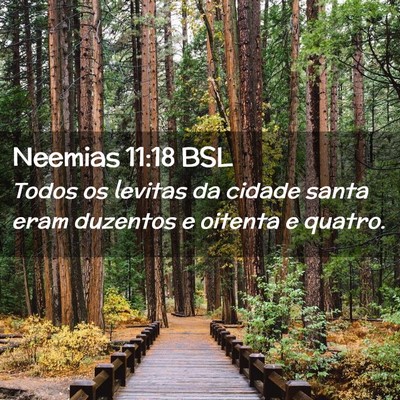 Picture 02 - Neemias 11:18 BSL - Todos os levitas da cidade santa eram duzentos e - Bible Verse Picture