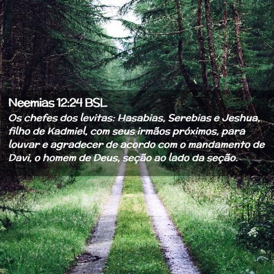 Picture 02 - Neemias 12:24 BSL - Os chefes dos levitas: Hasabias, Serebias e - Bible Verse Picture