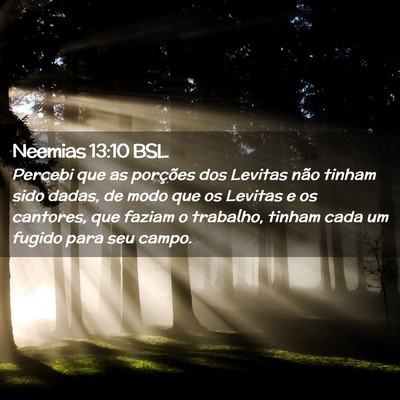 Picture 02 - Neemias 13:10 BSL - Percebi que as porções dos Levitas não tinham - Bible Verse Picture