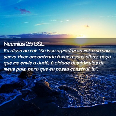 Picture 02 - Neemias 2:5 BSL - Eu disse ao rei: “Se isso agradar ao rei, e se - Bible Verse Picture