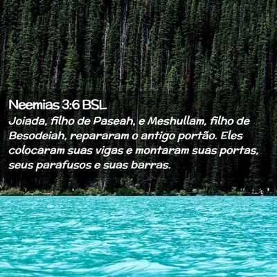Picture 02 - Neemias 3:6 BSL - Joiada, filho de Paseah, e Meshullam, filho de - Bible Verse Picture