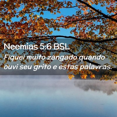 Picture 02 - Neemias 5:6 BSL - Fiquei muito zangado quando ouvi seu grito e - Bible Verse Picture