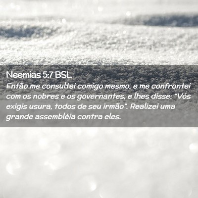 Picture 02 - Neemias 5:7 BSL - Então me consultei comigo mesmo, e me confrontei - Bible Verse Picture