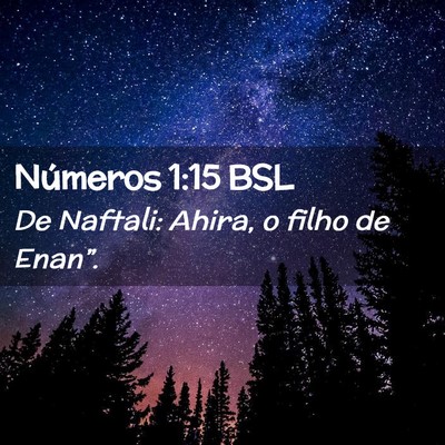 Picture 02 - Números 1:15 BSL - De Naftali: Ahira, o filho de - Bible Verse Picture
