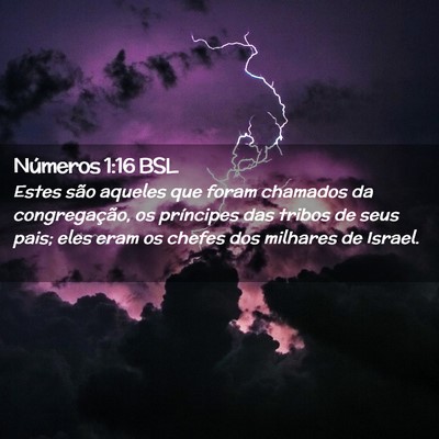Picture 02 - Números 1:16 BSL - Estes são aqueles que foram chamados da - Bible Verse Picture