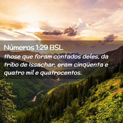 Picture 02 - Números 1:29 BSL - those que foram contados deles, da tribo de - Bible Verse Picture