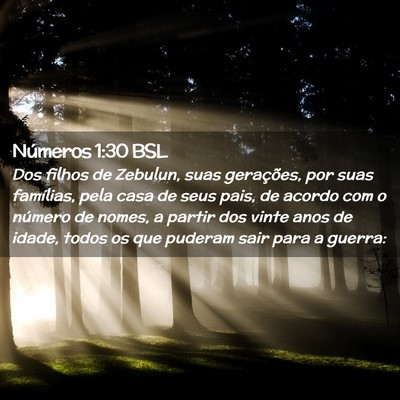 Picture 02 - Números 1:30 BSL - Dos filhos de Zebulun, suas gerações, por suas - Bible Verse Picture
