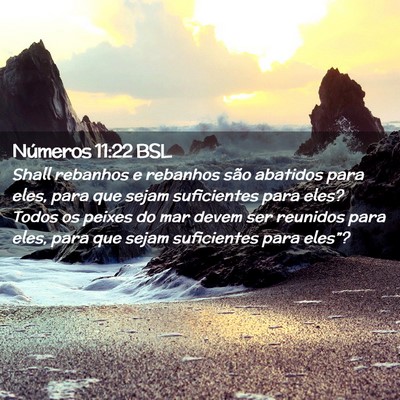 Picture 02 - Números 11:22 BSL - Shall rebanhos e rebanhos são abatidos para - Bible Verse Picture