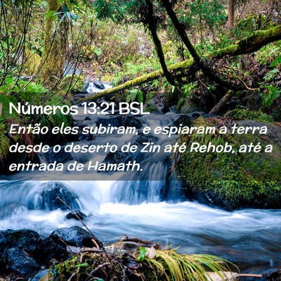Picture 02 - Números 13:21 BSL - Então eles subiram, e espiaram a terra desde o - Bible Verse Picture
