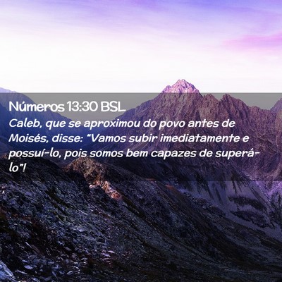 Picture 02 - Números 13:30 BSL - Caleb, que se aproximou do povo antes de Moisés, - Bible Verse Picture