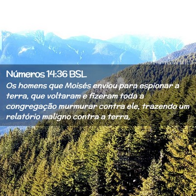 Picture 02 - Números 14:36 BSL - Os homens que Moisés enviou para espionar a - Bible Verse Picture
