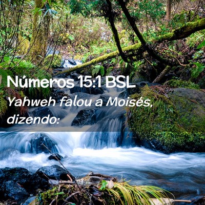 Picture 02 - Números 15:1 BSL - Yahweh falou a Moisés, - Bible Verse Picture