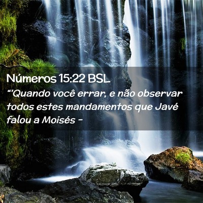 Picture 02 - Números 15:22 BSL - “'Quando você errar, e não observar todos - Bible Verse Picture