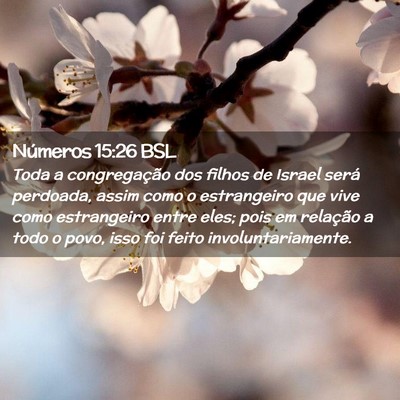 Picture 02 - Números 15:26 BSL - Toda a congregação dos filhos de Israel será - Bible Verse Picture