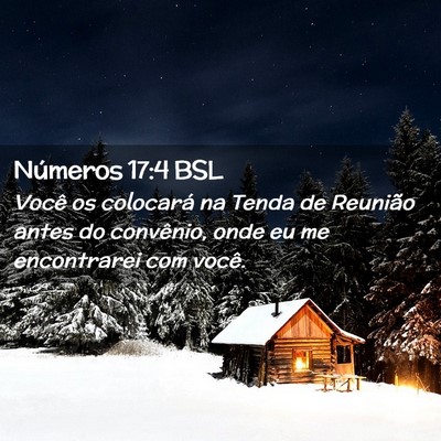 Picture 02 - Números 17:4 BSL - Você os colocará na Tenda de Reunião antes do - Bible Verse Picture