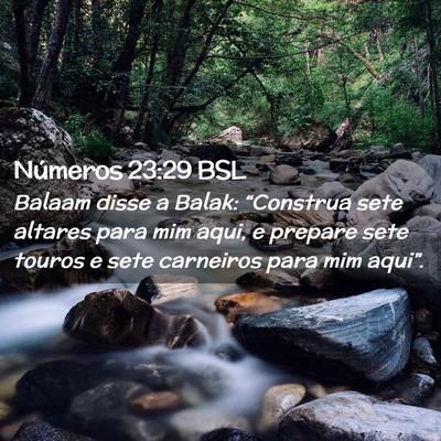 Picture 02 - Números 23:29 BSL - Balaam disse a Balak: “Construa sete altares - Bible Verse Picture