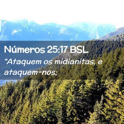 Picture 02 - Números 25:17 BSL - “Ataquem os midianitas, e - Bible Verse Picture