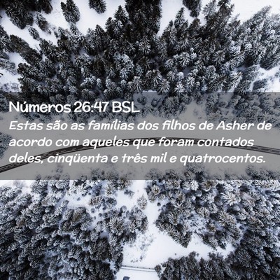 Picture 02 - Números 26:47 BSL - Estas são as famílias dos filhos de Asher de - Bible Verse Picture