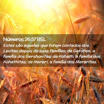Picture 02 - Números 26:57 BSL - Estes são aqueles que foram contados dos Levitas - Bible Verse Picture