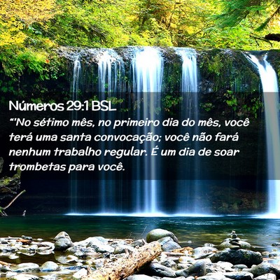 Picture 02 - Números 29:1 BSL - “'No sétimo mês, no primeiro dia do mês, - Bible Verse Picture