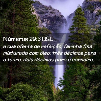 Picture 02 - Números 29:3 BSL - e sua oferta de refeição, farinha fina - Bible Verse Picture
