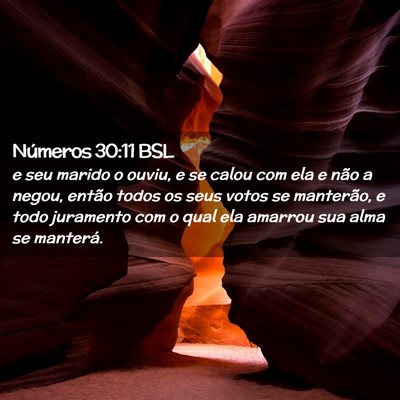 Picture 02 - Números 30:11 BSL - e seu marido o ouviu, e se calou com ela e não a - Bible Verse Picture