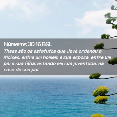 Picture 02 - Números 30:16 BSL - These são os estatutos que Javé ordenou a - Bible Verse Picture
