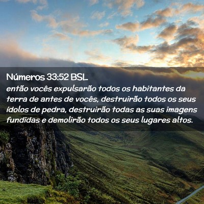 Picture 02 - Números 33:52 BSL - então vocês expulsarão todos os habitantes da - Bible Verse Picture