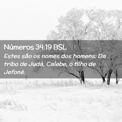 Picture 02 - Números 34:19 BSL - Estes são os nomes dos homens: Da tribo de - Bible Verse Picture
