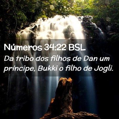Picture 02 - Números 34:22 BSL - Da tribo dos filhos de Dan um príncipe, Bukki o - Bible Verse Picture