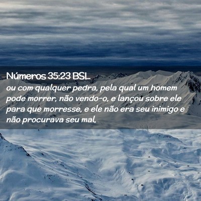 Picture 02 - Números 35:23 BSL - ou com qualquer pedra, pela qual um homem pode - Bible Verse Picture