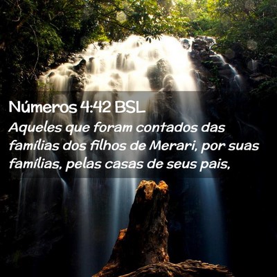 Picture 02 - Números 4:42 BSL - Aqueles que foram contados das famílias dos - Bible Verse Picture