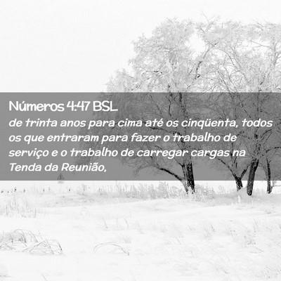 Picture 02 - Números 4:47 BSL - de trinta anos para cima até os cinqüenta, - Bible Verse Picture