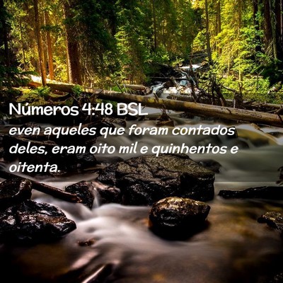 Picture 02 - Números 4:48 BSL - even aqueles que foram contados deles, eram oito - Bible Verse Picture