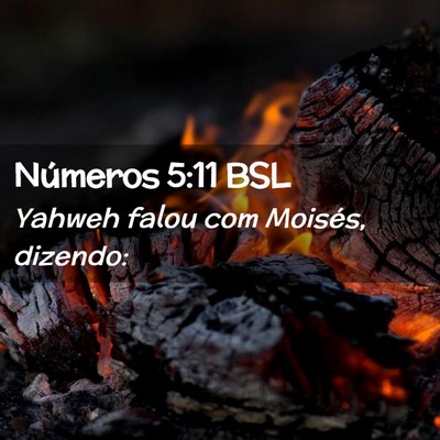 Picture 02 - Números 5:11 BSL - Yahweh falou com Moisés, - Bible Verse Picture
