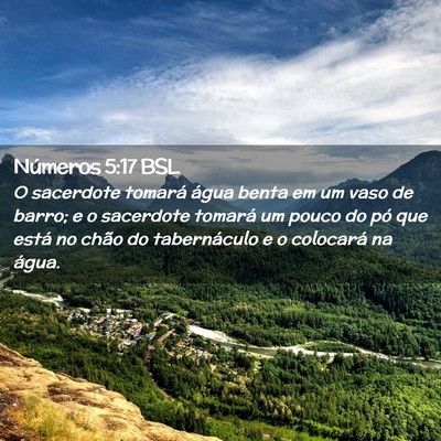 Picture 02 - Números 5:17 BSL - O sacerdote tomará água benta em um vaso de - Bible Verse Picture