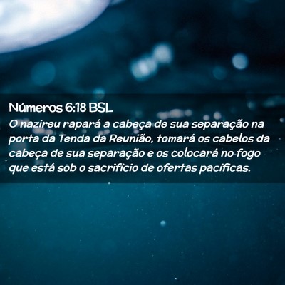 Picture 02 - Números 6:18 BSL - O nazireu rapará a cabeça de sua separação na - Bible Verse Picture