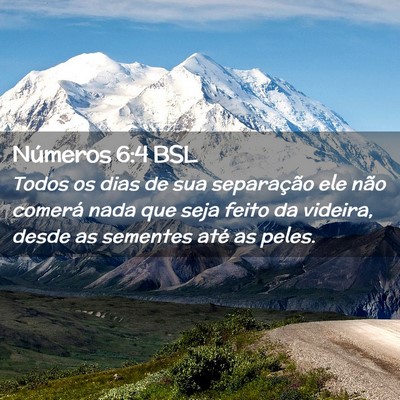 Picture 02 - Números 6:4 BSL - Todos os dias de sua separação ele não comerá - Bible Verse Picture