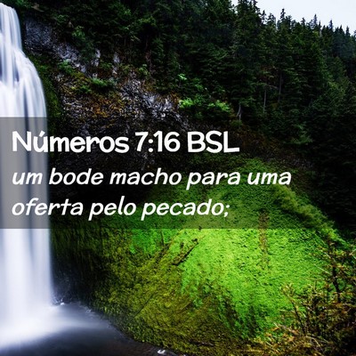 Picture 02 - Números 7:16 BSL - um bode macho para uma oferta pelo - Bible Verse Picture