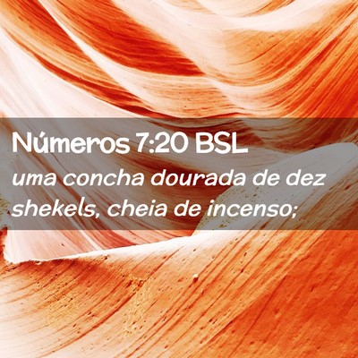 Picture 02 - Números 7:20 BSL - uma concha dourada de dez shekels, cheia de - Bible Verse Picture