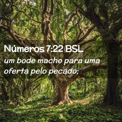 Picture 02 - Números 7:22 BSL - um bode macho para uma oferta pelo - Bible Verse Picture