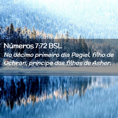Picture 02 - Números 7:72 BSL - No décimo primeiro dia Pagiel, filho de Ochran, - Bible Verse Picture