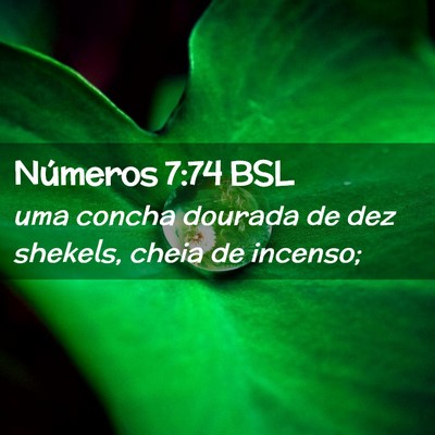 Picture 02 - Números 7:74 BSL - uma concha dourada de dez shekels, cheia de - Bible Verse Picture