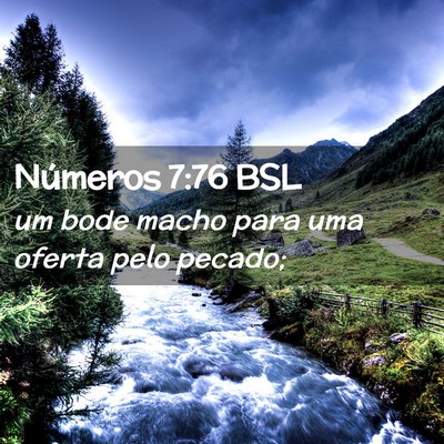 Picture 02 - Números 7:76 BSL - um bode macho para uma oferta pelo - Bible Verse Picture