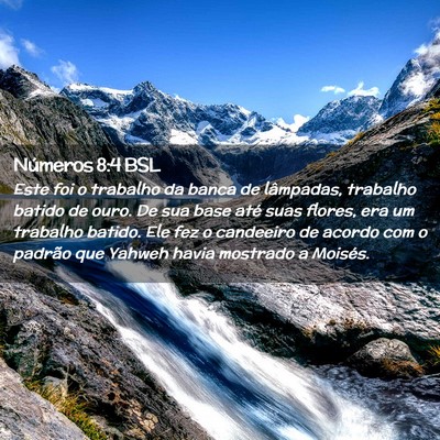 Picture 02 - Números 8:4 BSL - Este foi o trabalho da banca de lâmpadas, - Bible Verse Picture