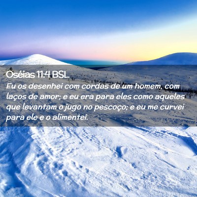 Picture 02 - Oséias 11:4 BSL - Eu os desenhei com cordas de um homem, com laços - Bible Verse Picture