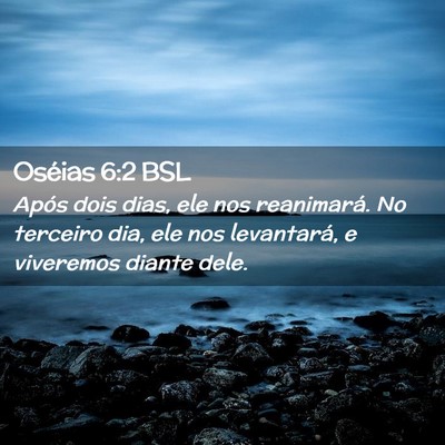 Picture 02 - Oséias 6:2 BSL - Após dois dias, ele nos reanimará. No terceiro - Bible Verse Picture