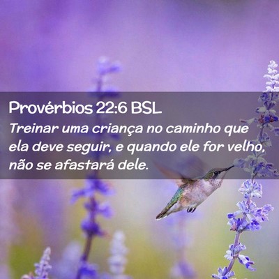 Picture 02 - Provérbios 22:6 BSL - Treinar uma criança no caminho que ela deve - Bible Verse Picture